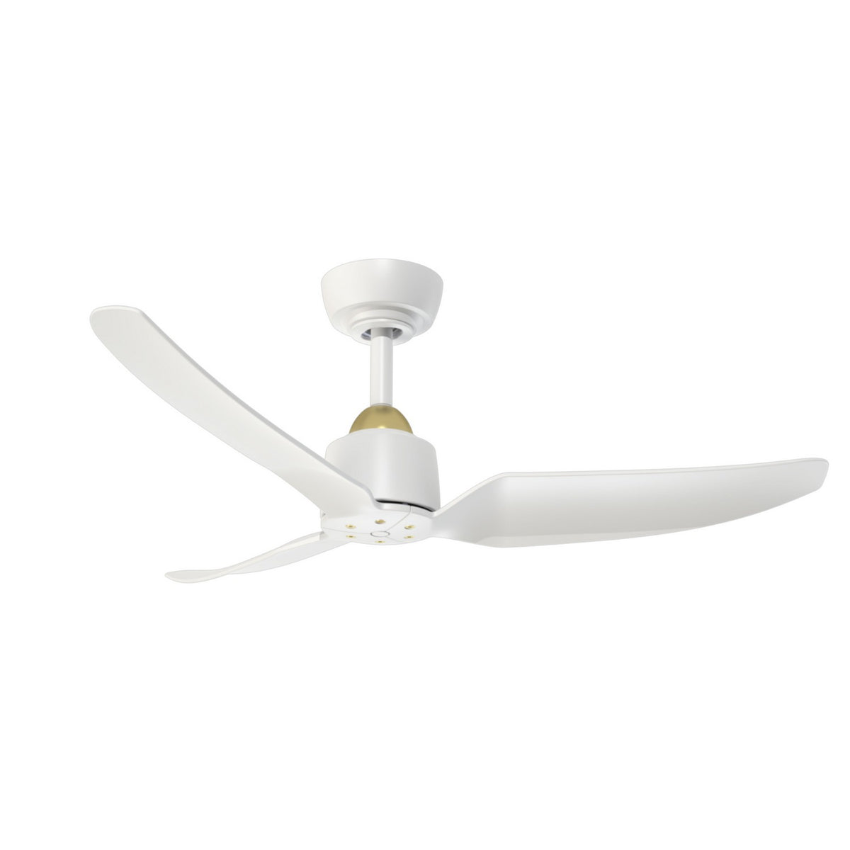Ventilateur de plafond Hugo Non, Or brossé/Blanc, 42 3/8" – Kuzco Lighting