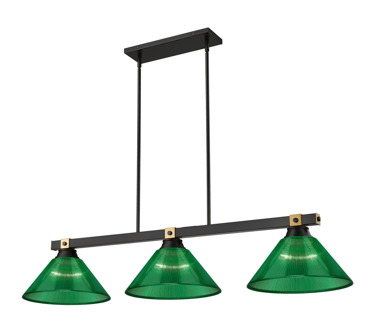 Suspension linéaire Bronte Vert, 14" – Z-Lite