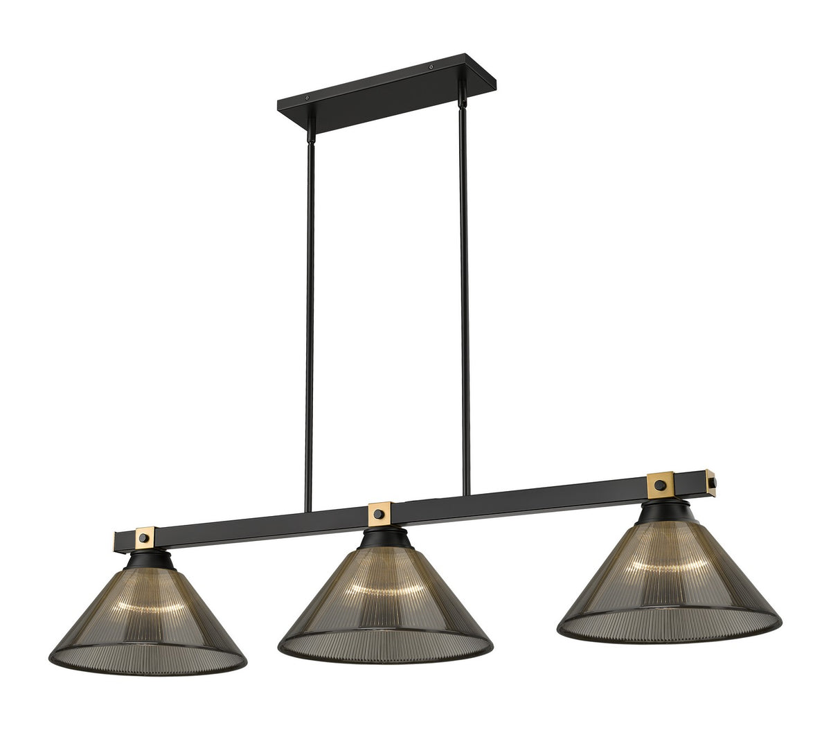 Suspension linéaire Bronte Fumé, 14" – Z-Lite