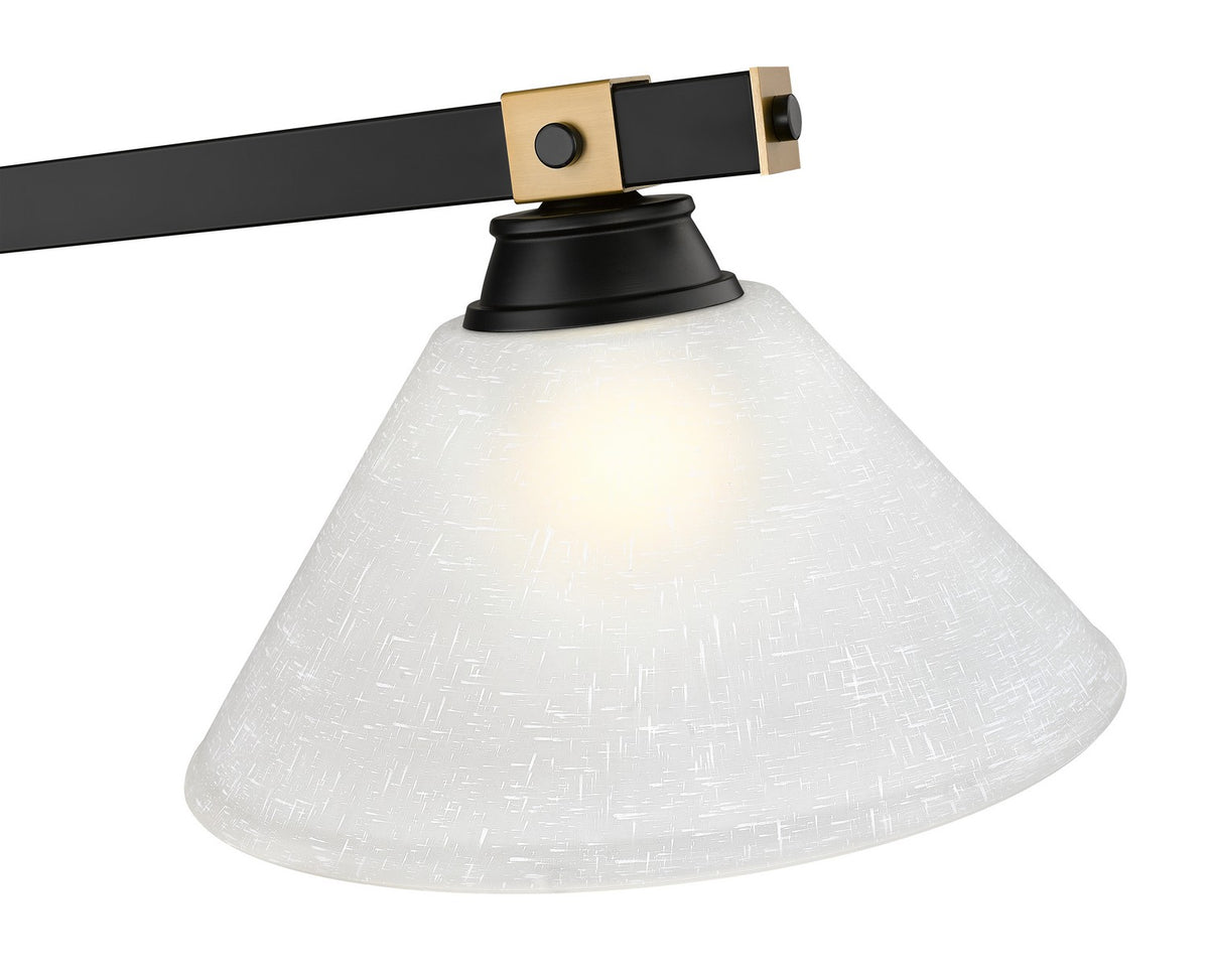 Suspension linéaire Bronte Lin blanc, 14" – vue 5