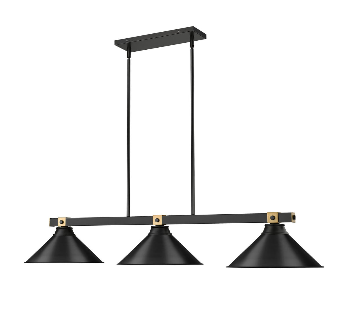 Suspension linéaire Bronte Noir mat, 15 1/4" – vue 3