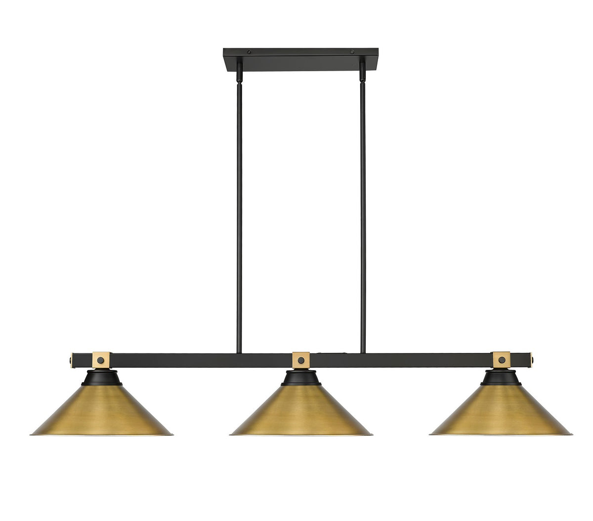 Suspension linéaire Bronte Laiton frotté, 15 1/4" – vue 2
