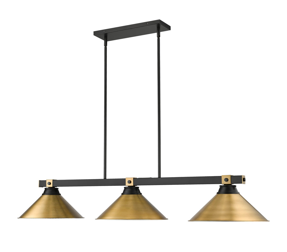 Suspension linéaire Bronte Laiton frotté, 15 1/4" – vue 3