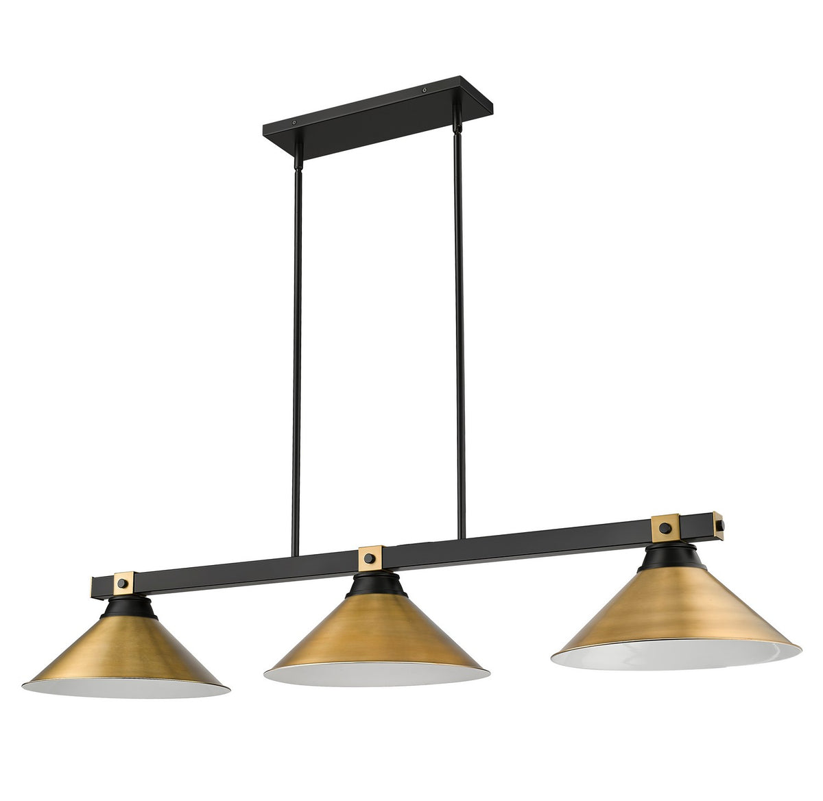 Suspension linéaire Bronte Laiton frotté, 15 1/4" – vue 4