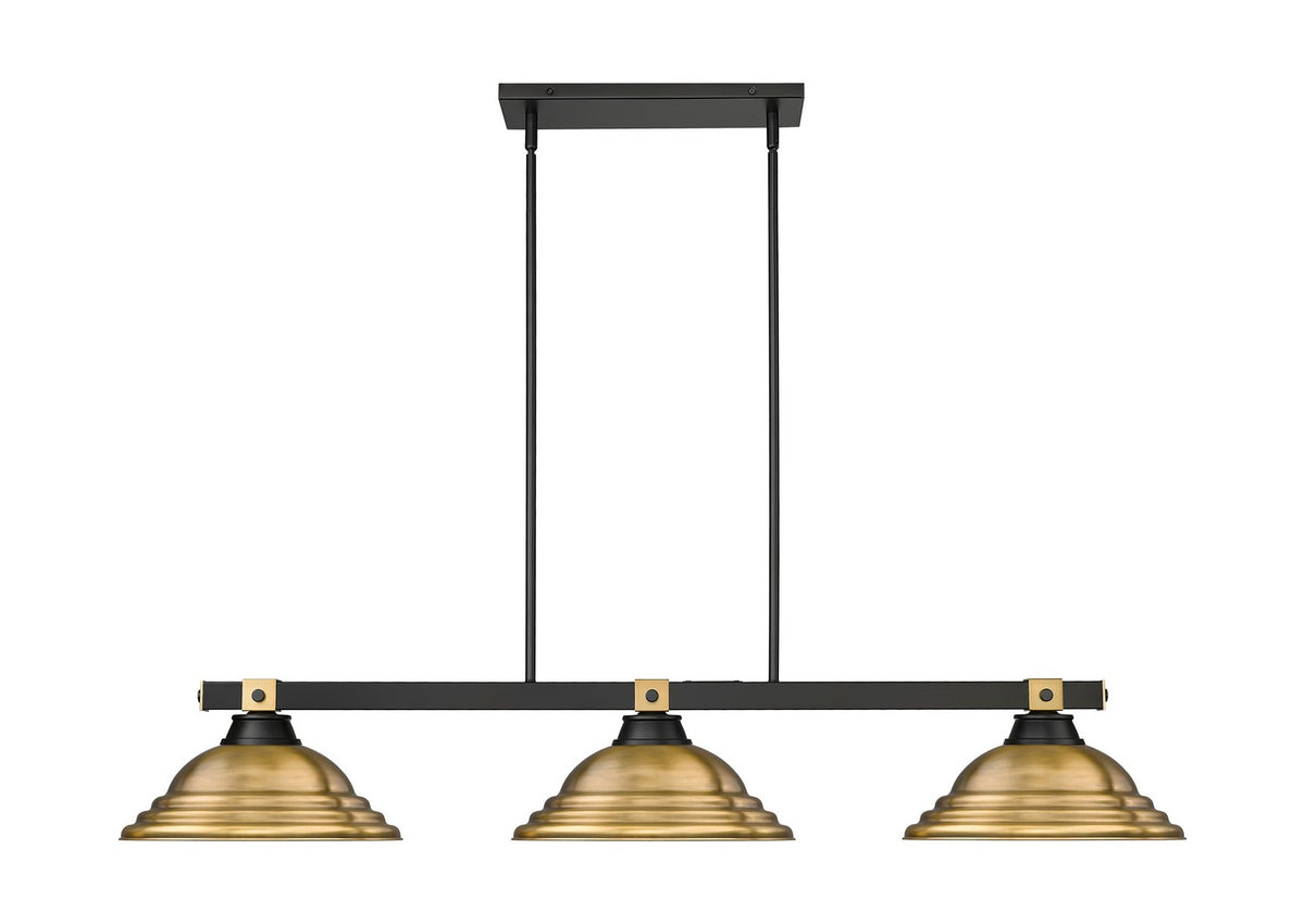 Suspension linéaire Bronte Laiton frotté, 16" – vue 2