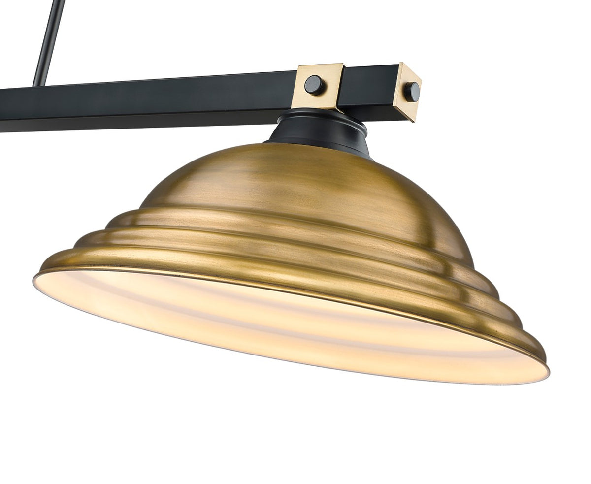 Suspension linéaire Bronte Laiton frotté, 16" – vue 5