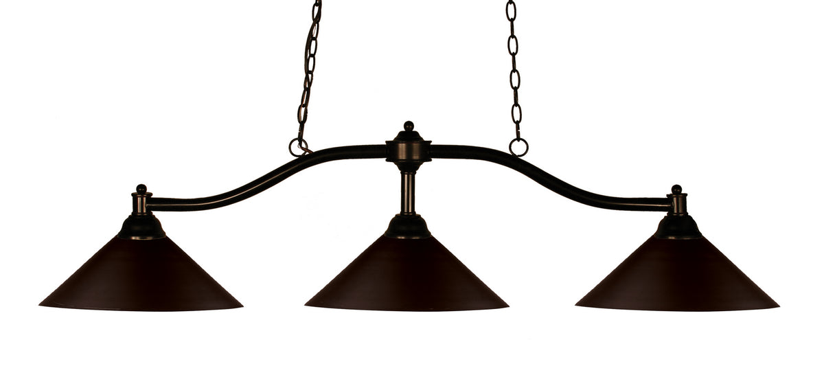 Suspension linéaire Chance Conique, Bronze, Bronze – Z-Lite
