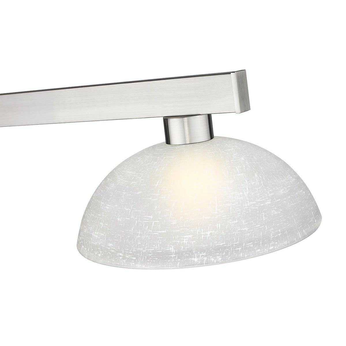Lampe de billard Cobalt - Nickel brossé Blanc Lin (Dôme) 14" by Z - Lite | Luminaires & cie