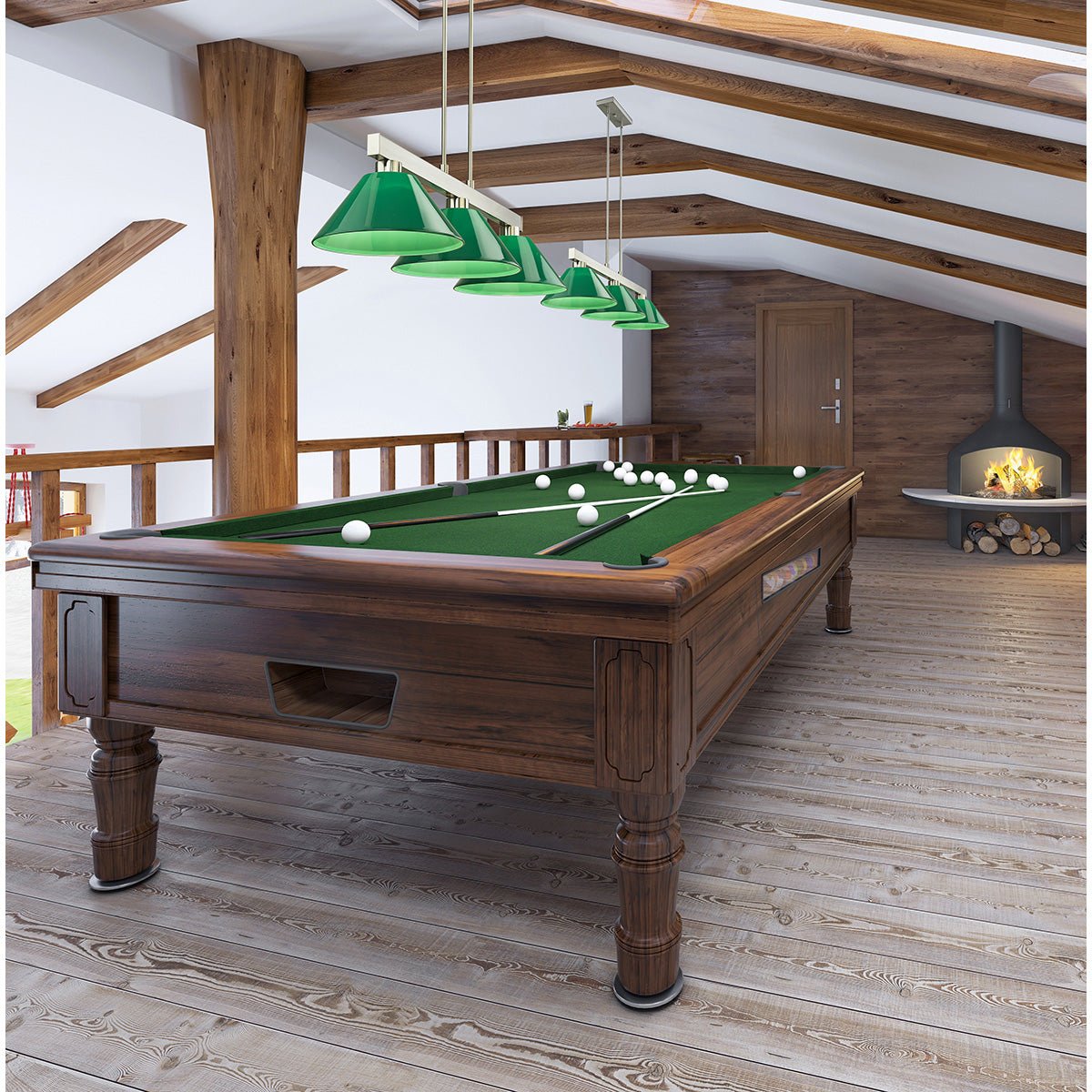 Lampe de billard Cobalt - Nickel brossé Vert 14" by Z - Lite | Luminaires & cie