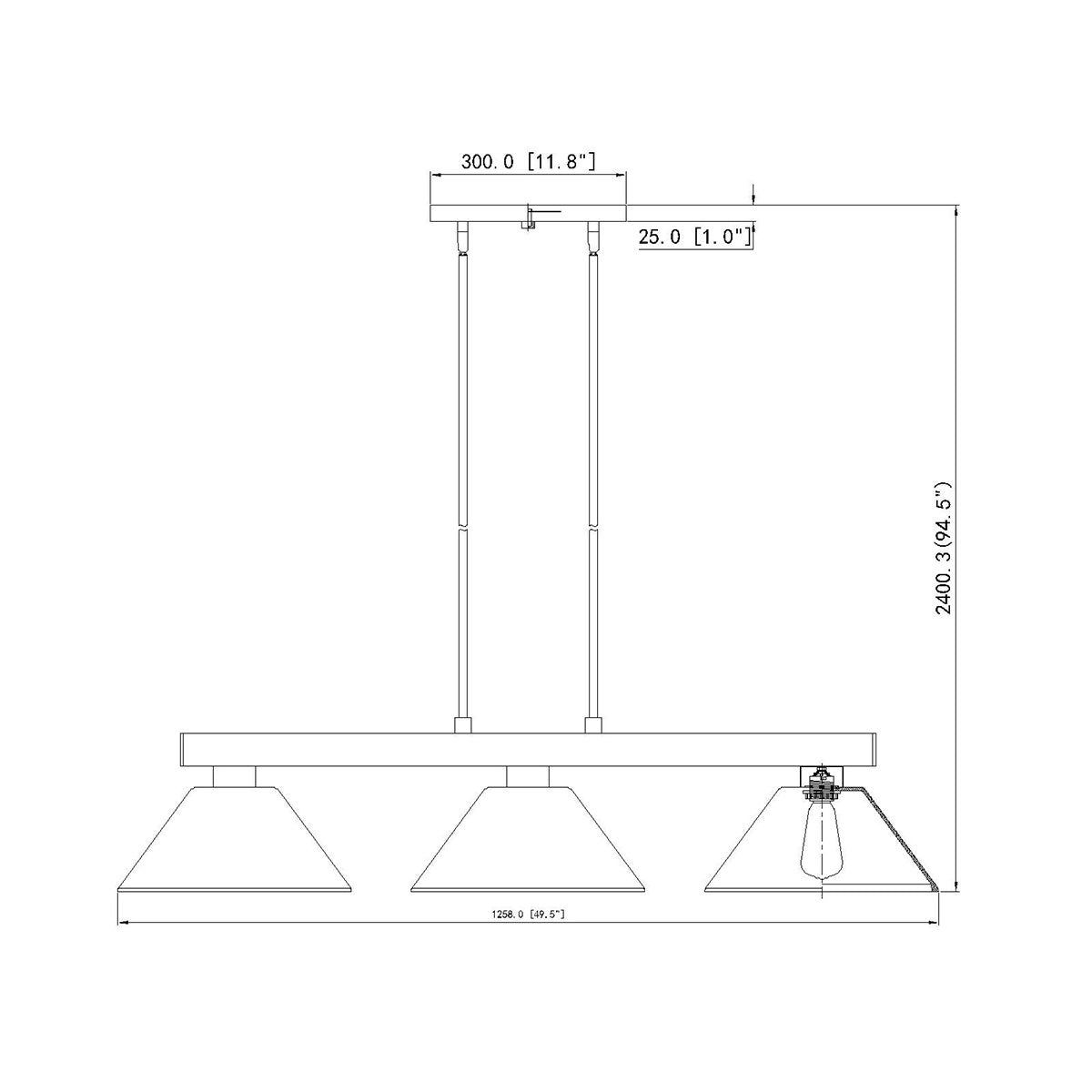 Lampe de billard Cobalt