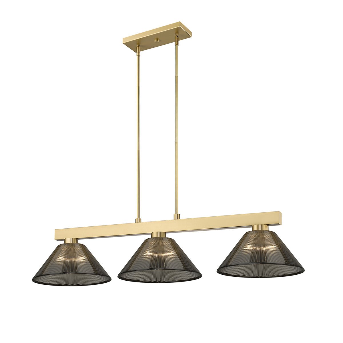 Lampe de billard Cobalt - Or moderne Fumée 14 1/4" by Z - Lite | Luminaires & cie