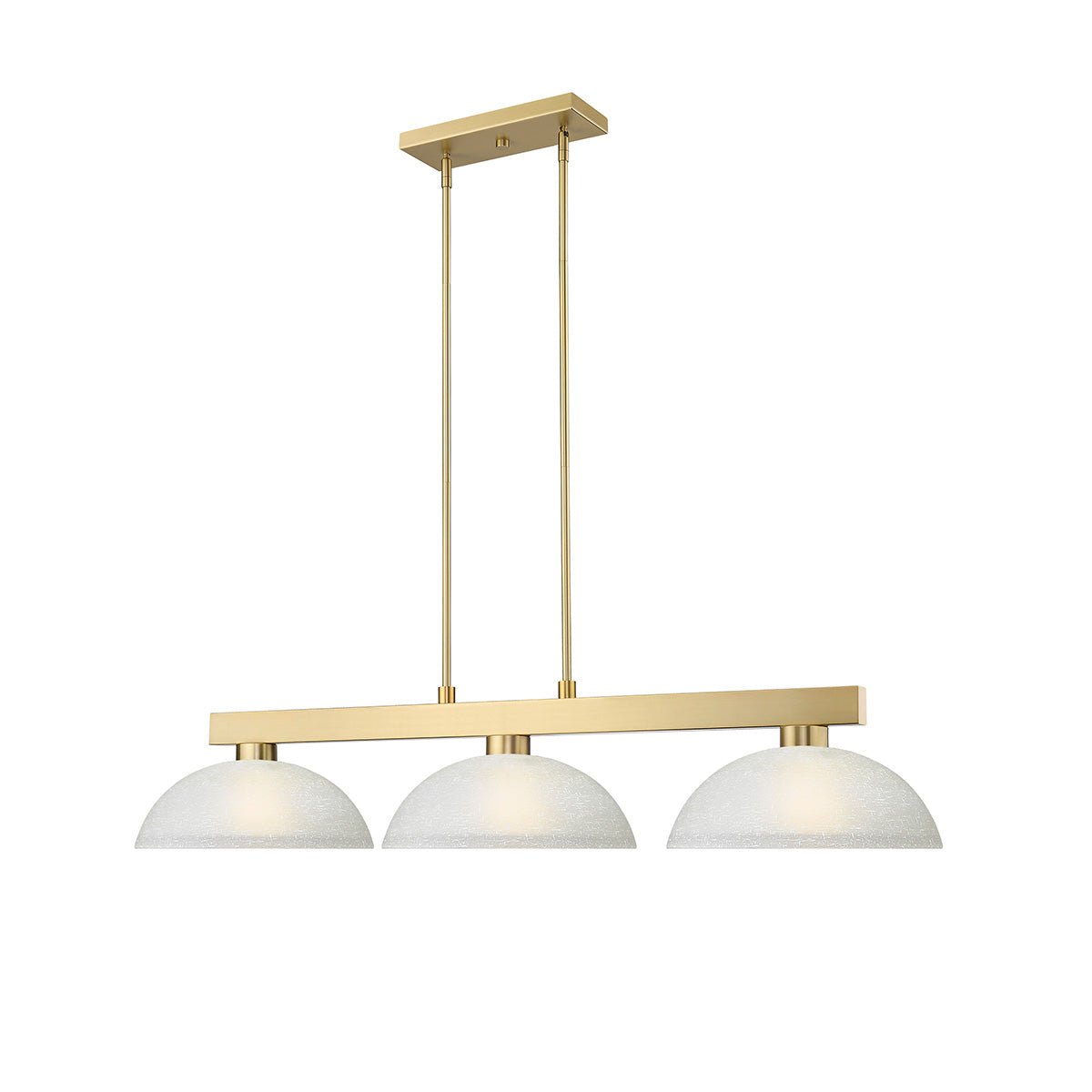 Lampe de billard Cobalt - Or moderne Blanc Lin (Dôme) 13 1/2" by Z - Lite | Luminaires & cie