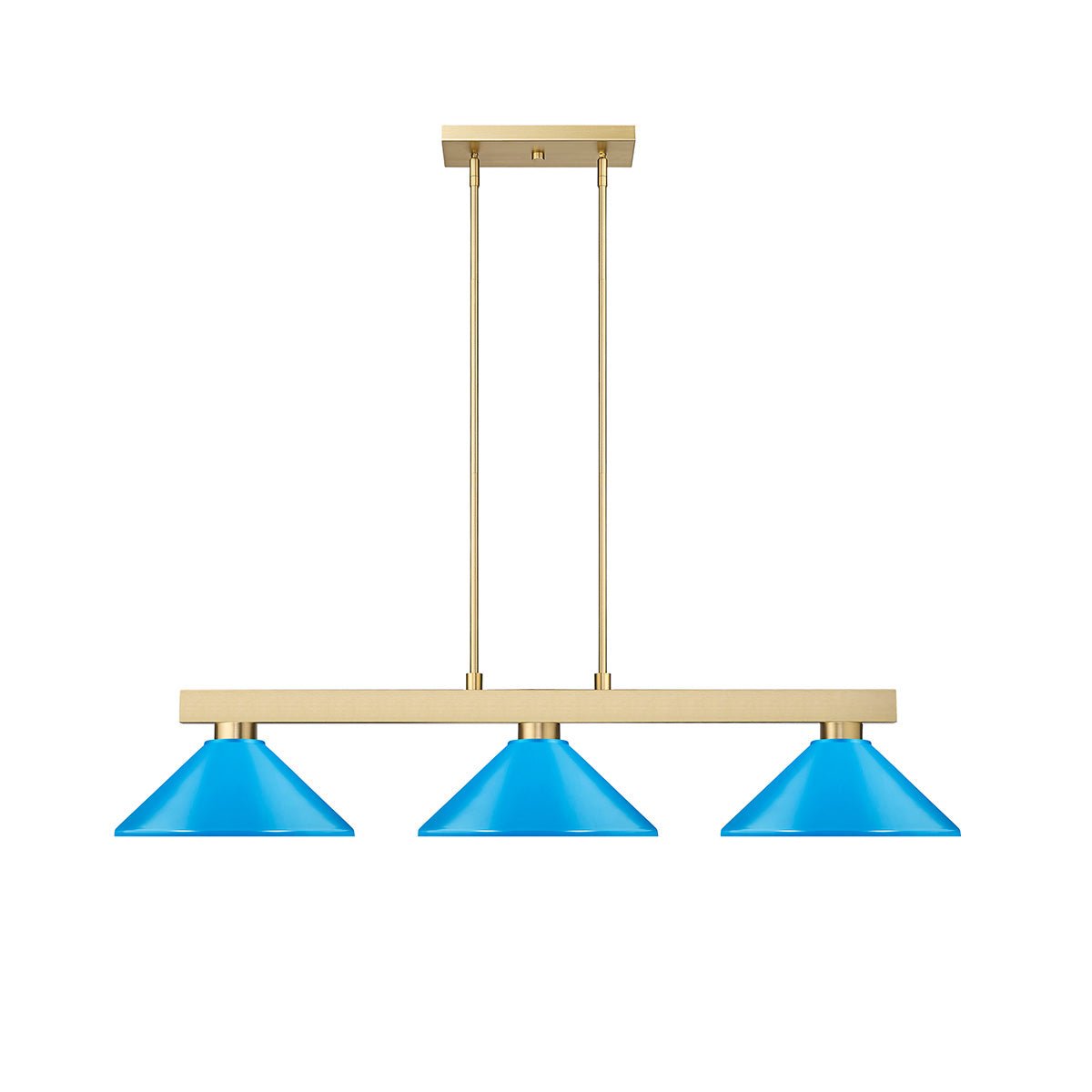 Lampe de billard Cobalt - Or moderne Bleu électrique 14 1/4" by Z - Lite | Luminaires & cie