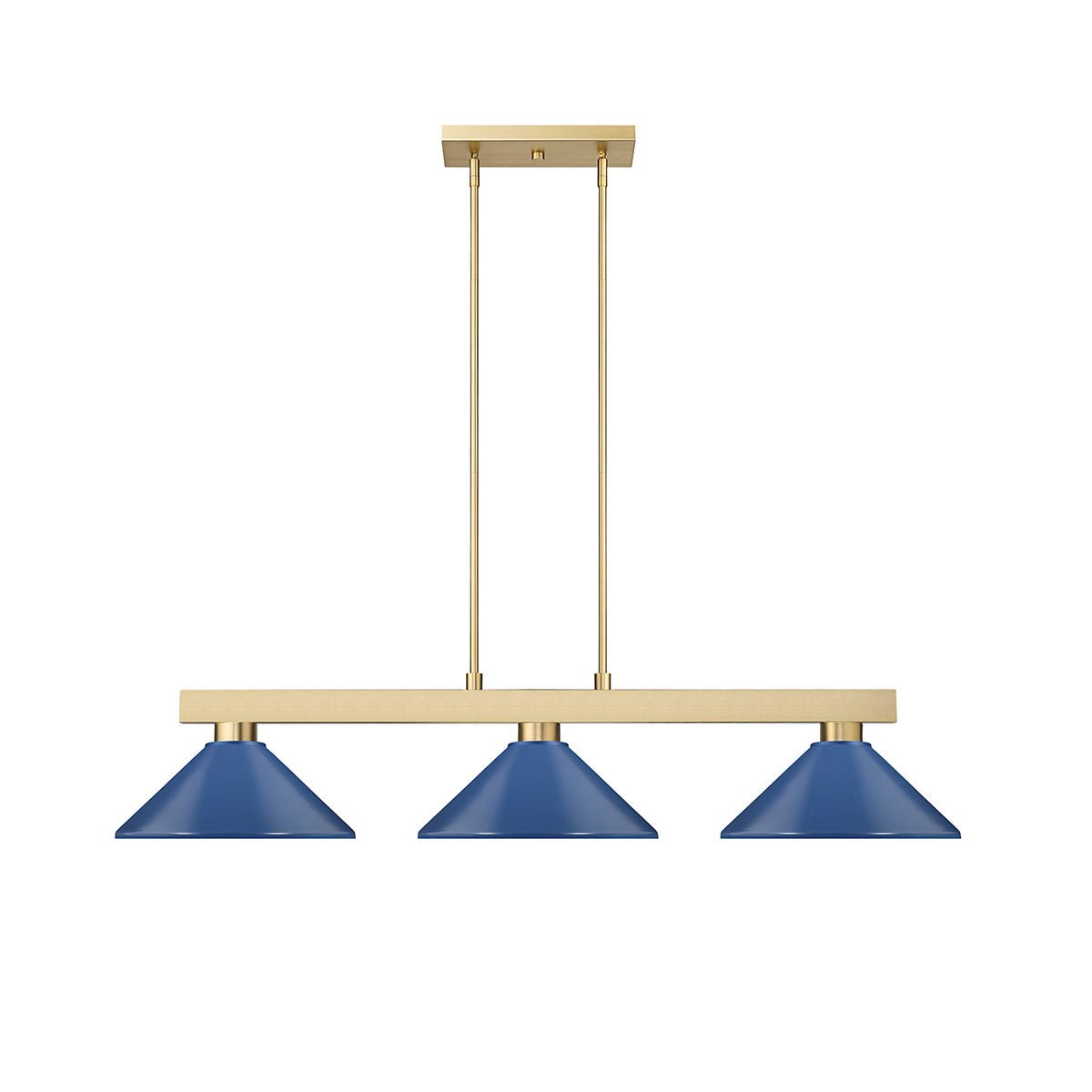 Lampe de billard Cobalt - Or moderne Bleu marine 14 1/4" by Z - Lite | Luminaires & cie
