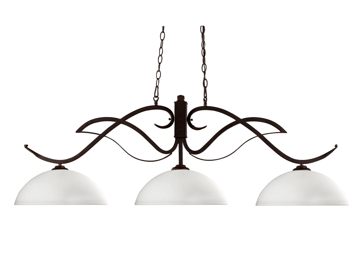 Suspension linéaire Phoenix Opale mate, 14" – Z-Lite