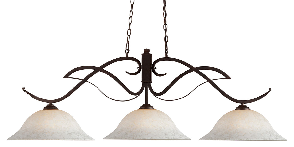 Suspension linéaire Phoenix Blanc tacheté, 16" – Z-Lite