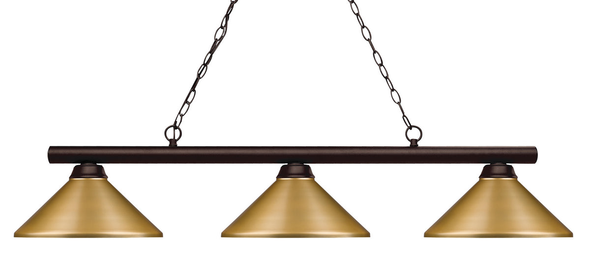 Suspension linéaire Shooter Or satiné – Z-Lite