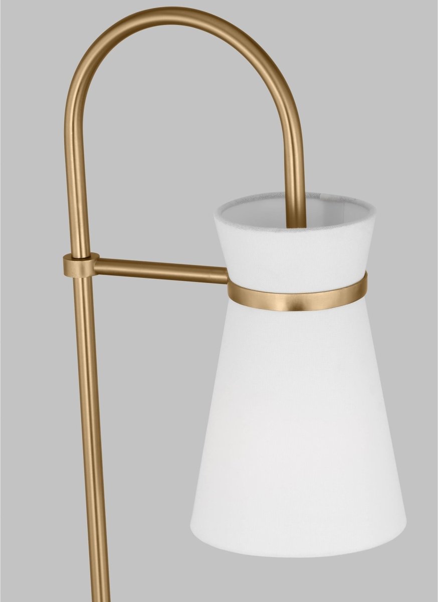 Lampe de bureau Binx - Laiton satiné by Visual Comfort Studio | Luminaires & cie