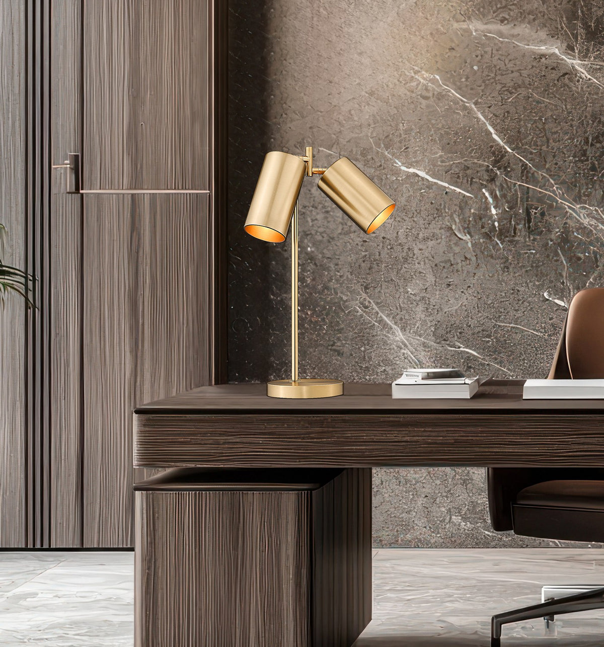 Lampe de bureau Lumina Or moderne – vue 8
