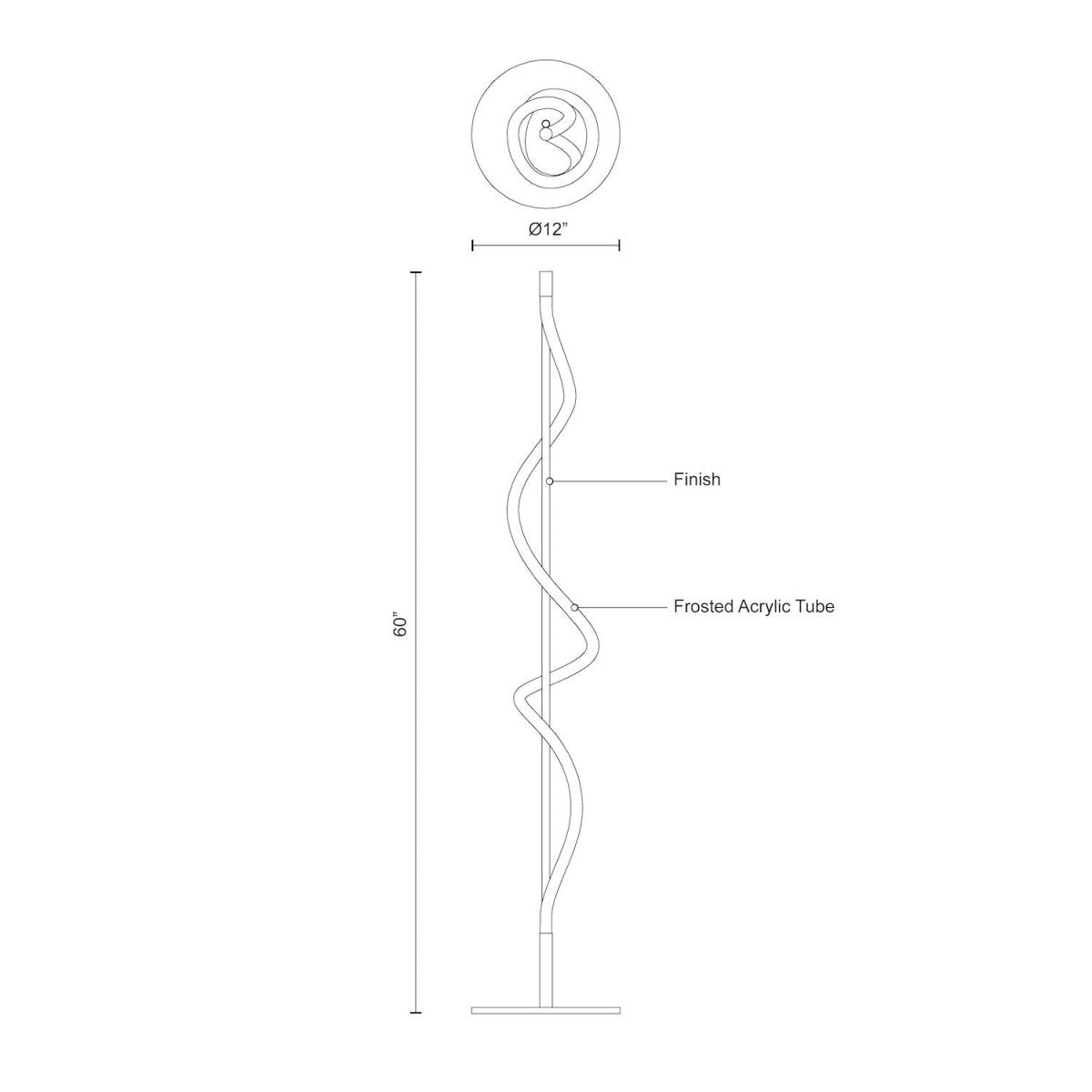 Lampe de plancher Cursive - by Kuzco Lighting | Luminaires & cie