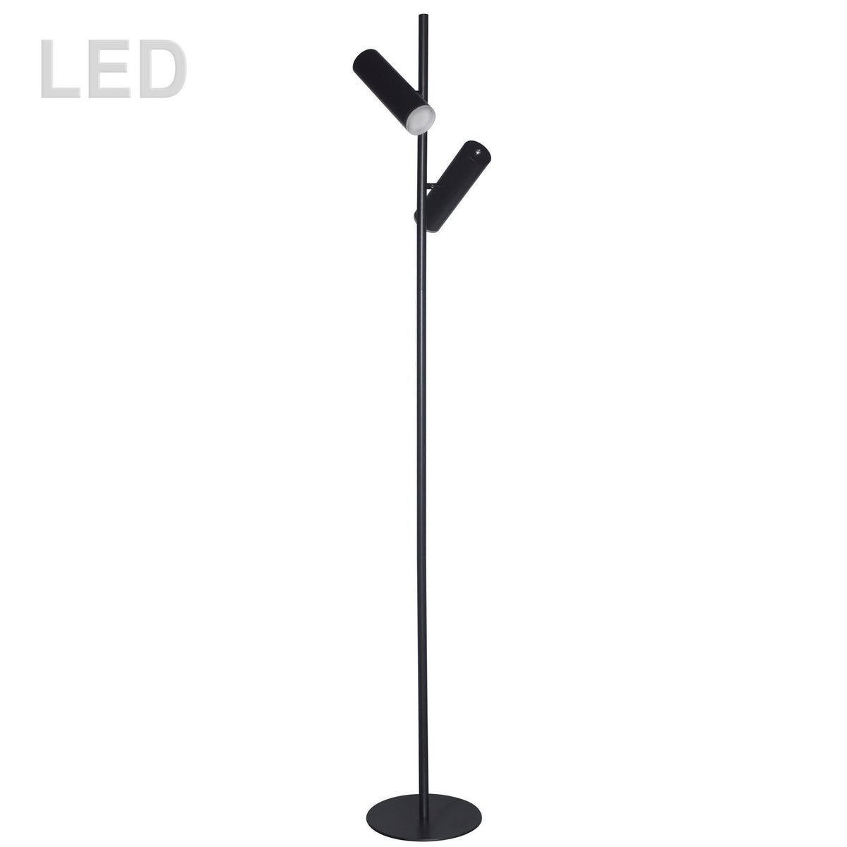 Lampe sur pied Constance Noir / Noir mat – Dainolite