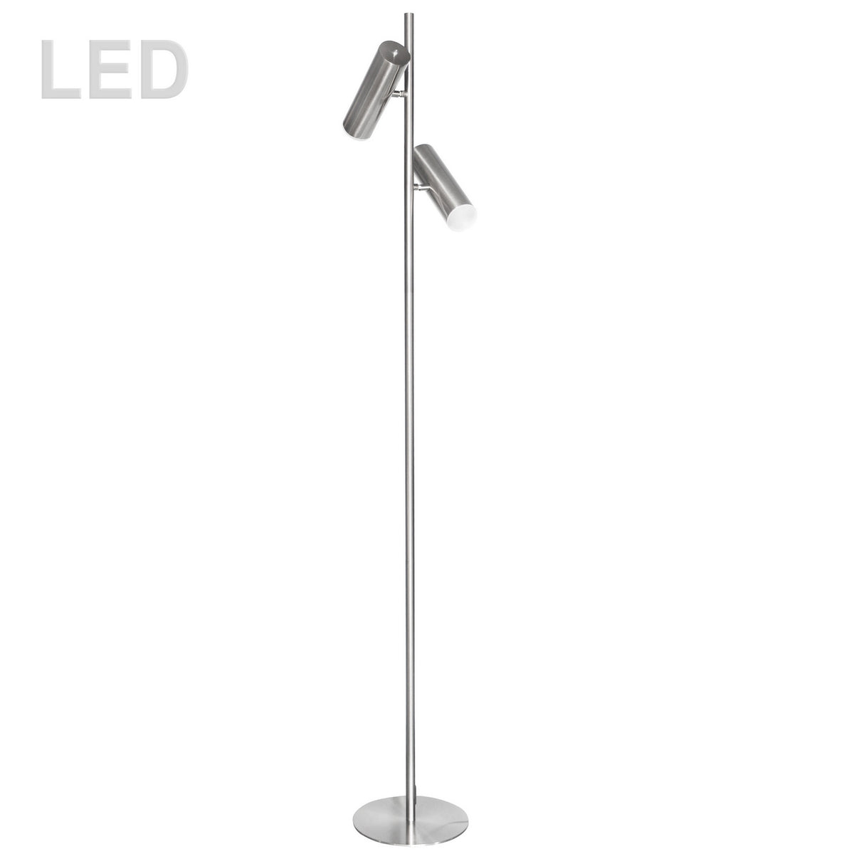 Lampe sur pied Constance Chrome satiné – Dainolite