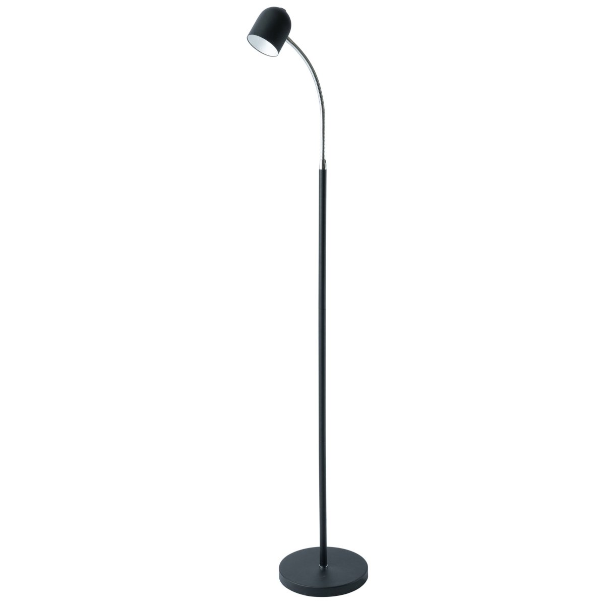 Lampe de plancher de lecture Daino 123 - Noir by Dainolite | Luminaires & cie