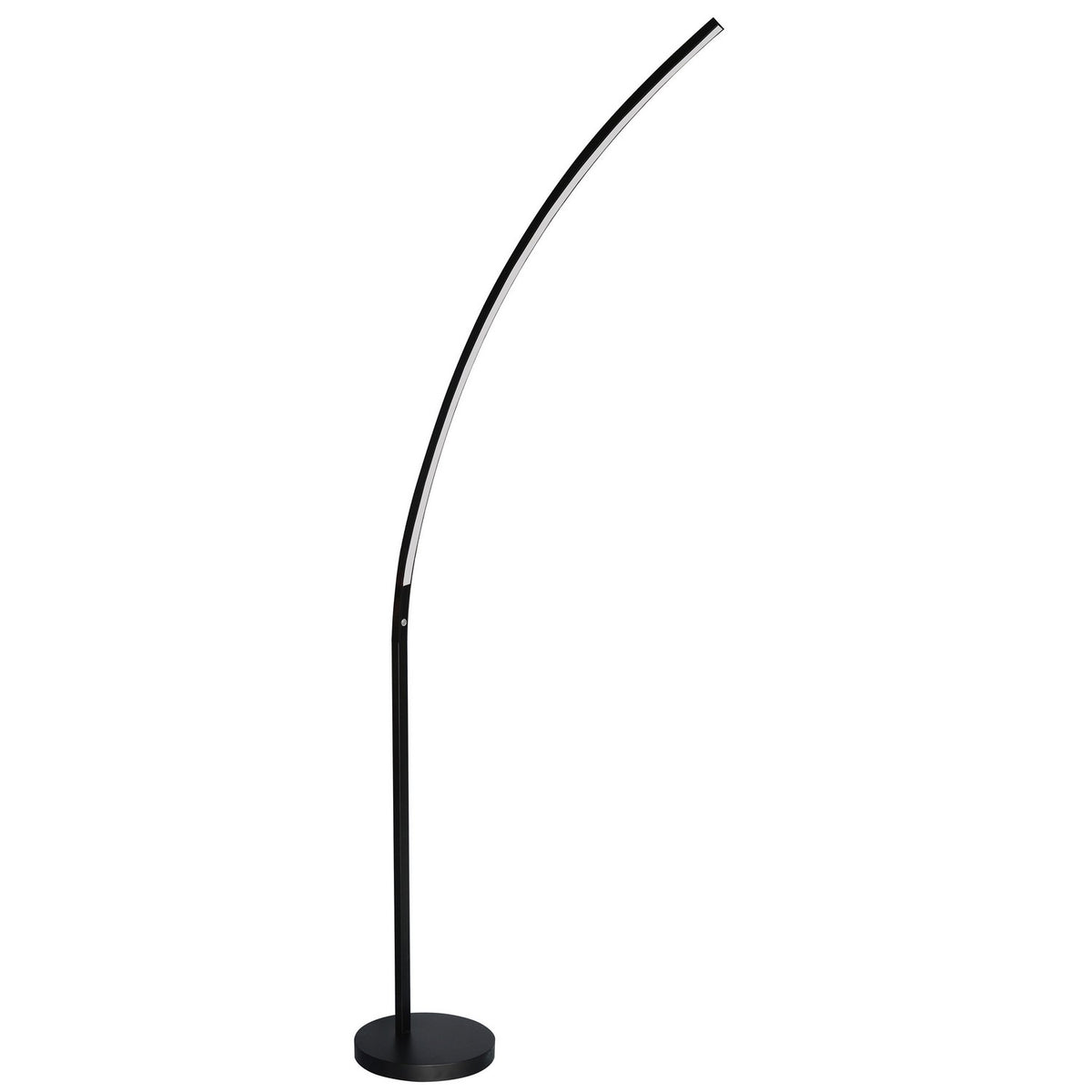 Lampe sur pied à arc Noir / Noir mat – Dainolite