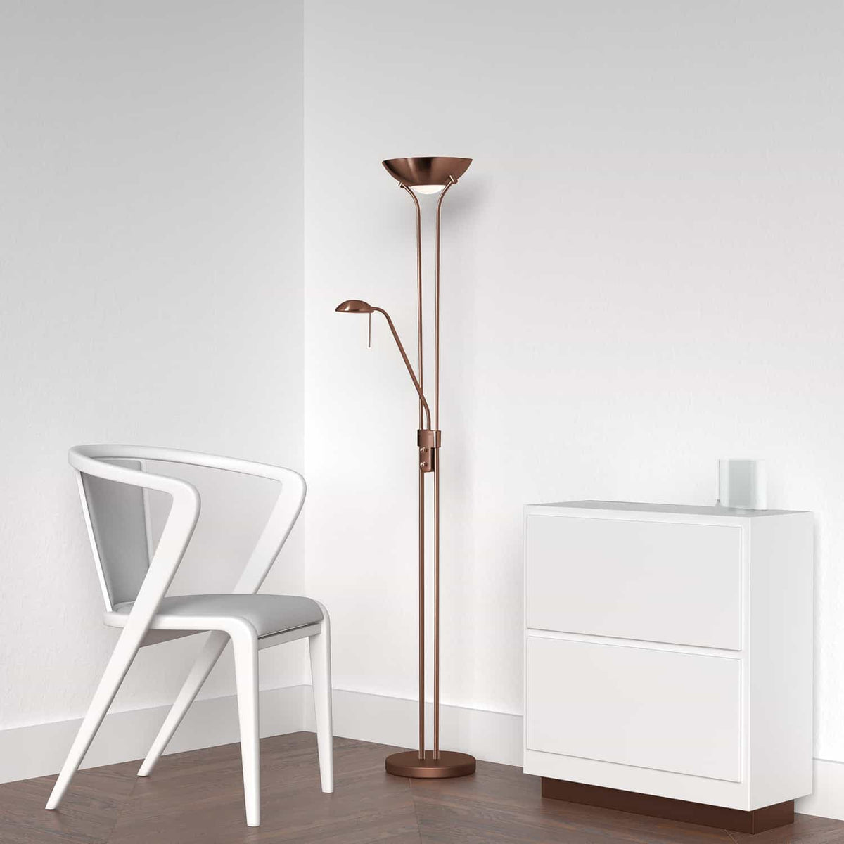 Torchère Contemporary Bronze huilé brossé – vue 2