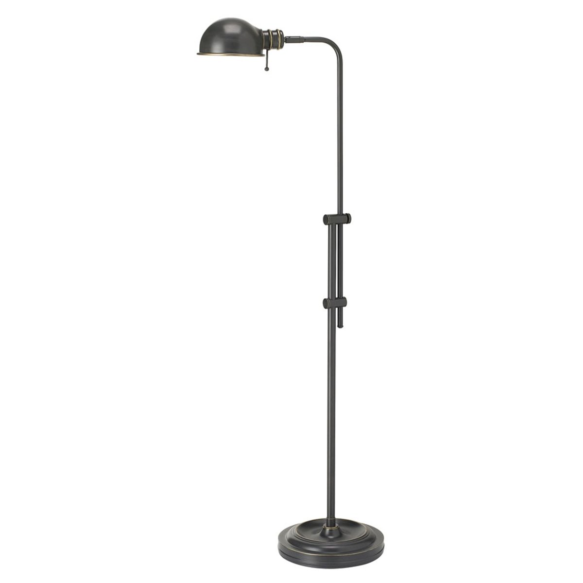 Lampe de plancher de lecture Fedora - Bronze brossé à huile by Dainolite | Luminaires & cie