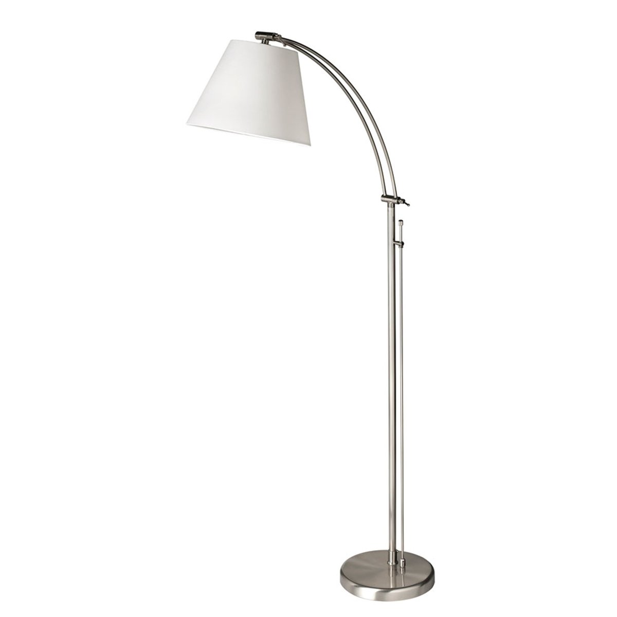 Lampe de plancher de lecture Felix - Chrome satiné by Dainolite | Luminaires & cie
