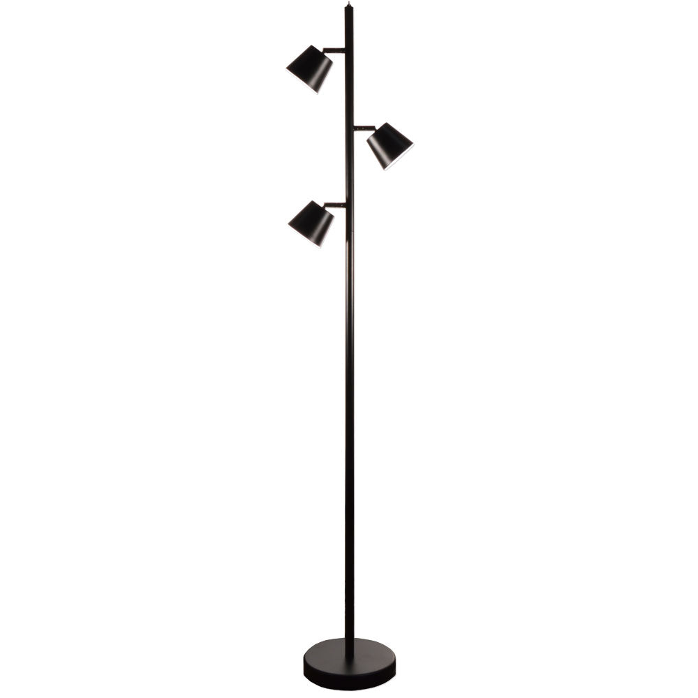Lampe sur pied Modern Noir / Noir mat – Dainolite