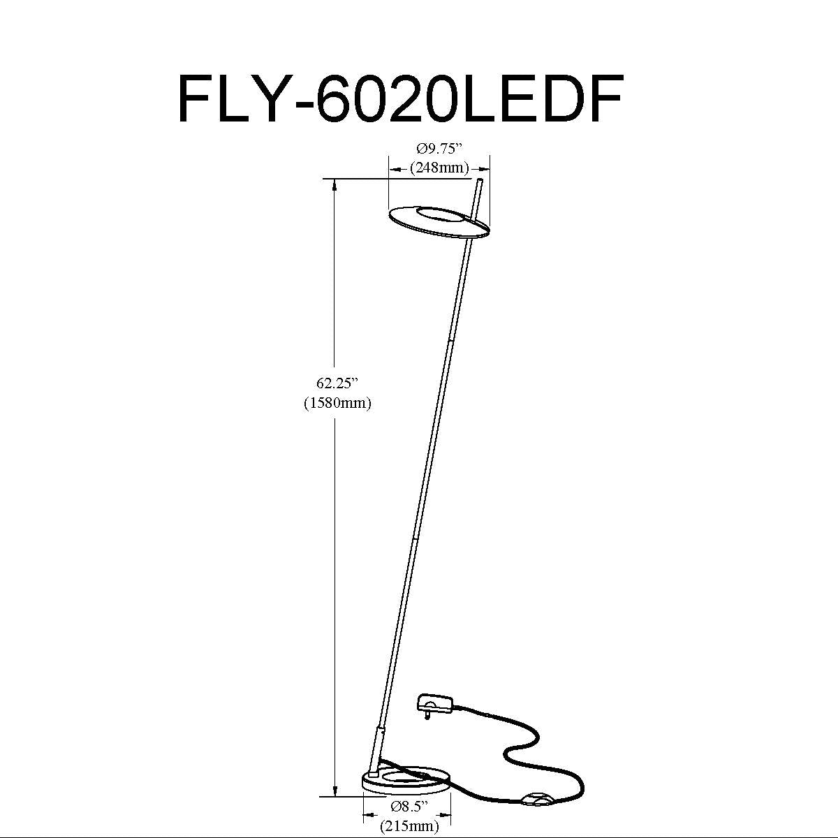 Lampe de plancher Finley - Laiton vieilli by Dainolite | Luminaires & cie