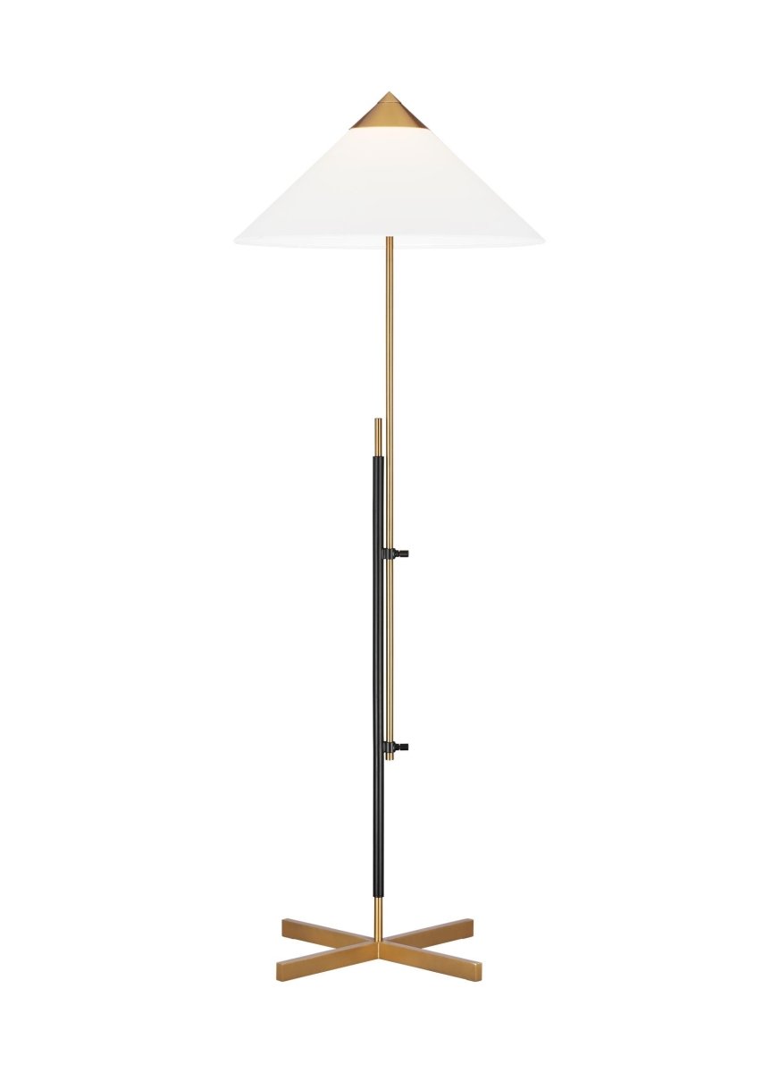 Lampe de plancher Franklin - Laiton brûlé et bronze profond by Visual Comfort Studio | Luminaires & cie