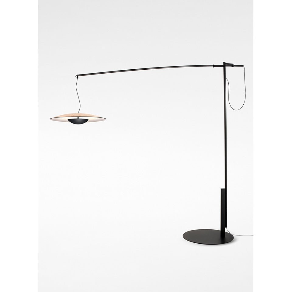 Lampe de plancher Ginger XL - Chêne/Blanc by Marset | Luminaires & cie