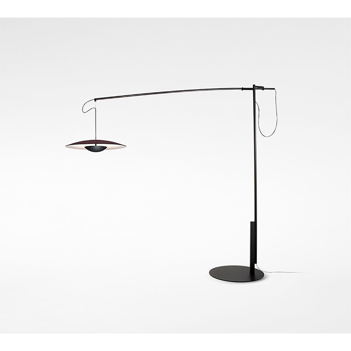 Lampe de plancher Ginger XL - Wenge/Blanc by Marset | Luminaires & cie