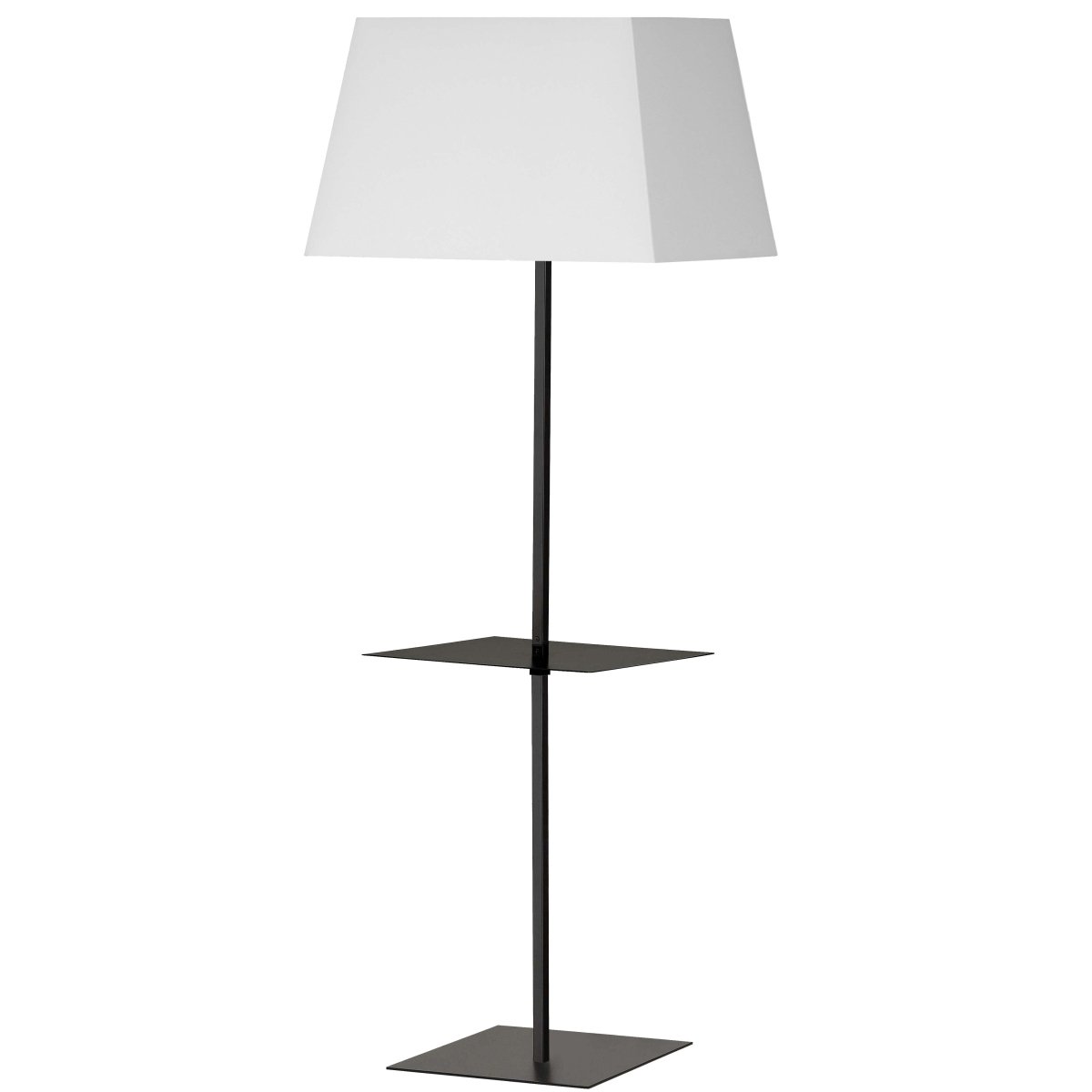 Lampe de plancher Gretchen C - Noir mat Avec table by Dainolite | Luminaires & cie