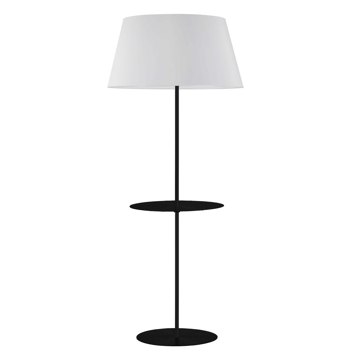 Lampe de plancher Gretchen R - Noir mat Avec table by Dainolite | Luminaires & cie