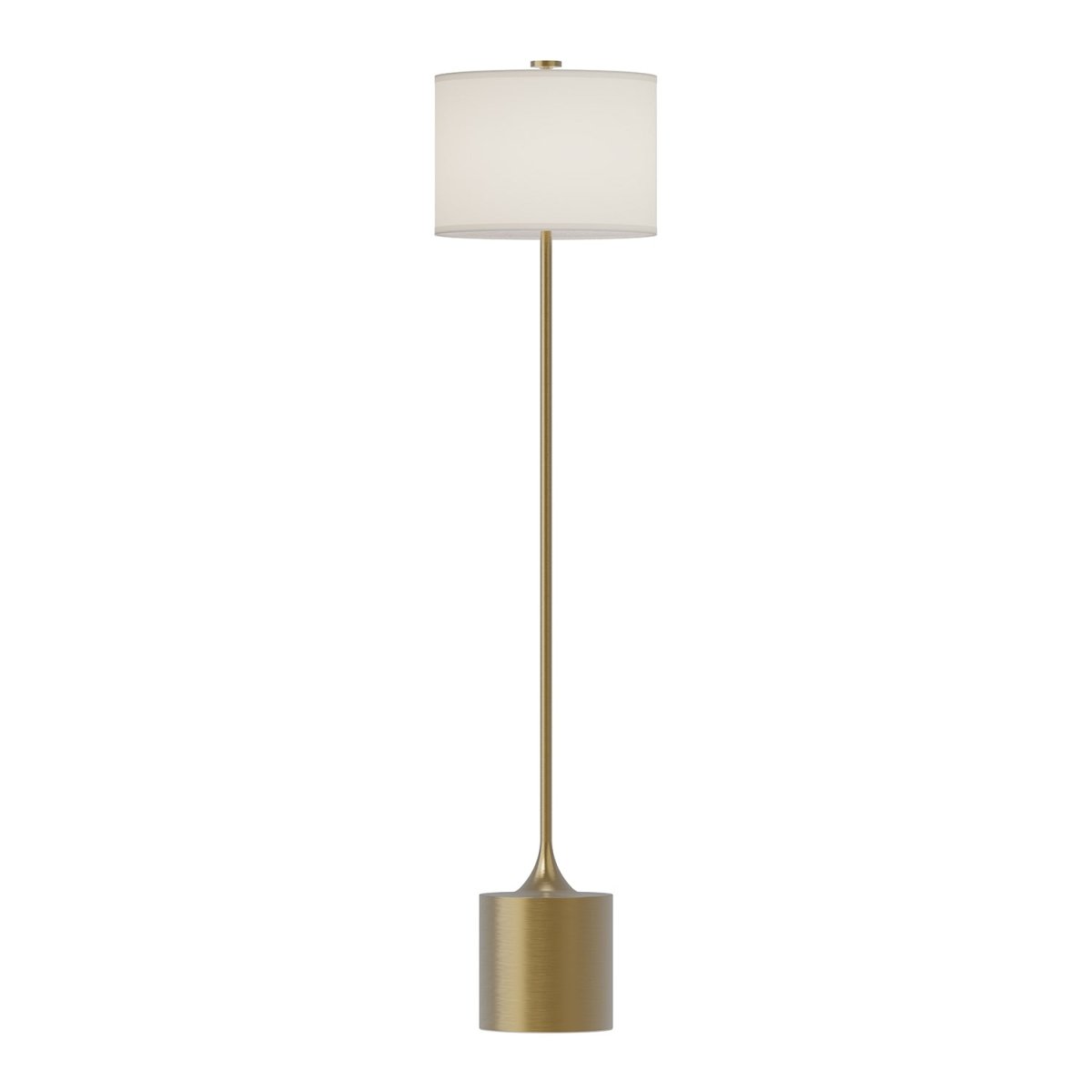 Lampe de plancher Issa - Lin d'or / ivoire brossé by Alora Lighting | Luminaires & cie
