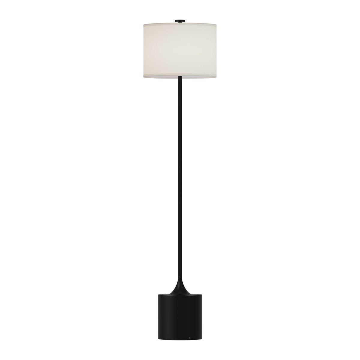 Lampe de plancher Issa - Lin noir / ivoire mat by Alora Lighting | Luminaires & cie
