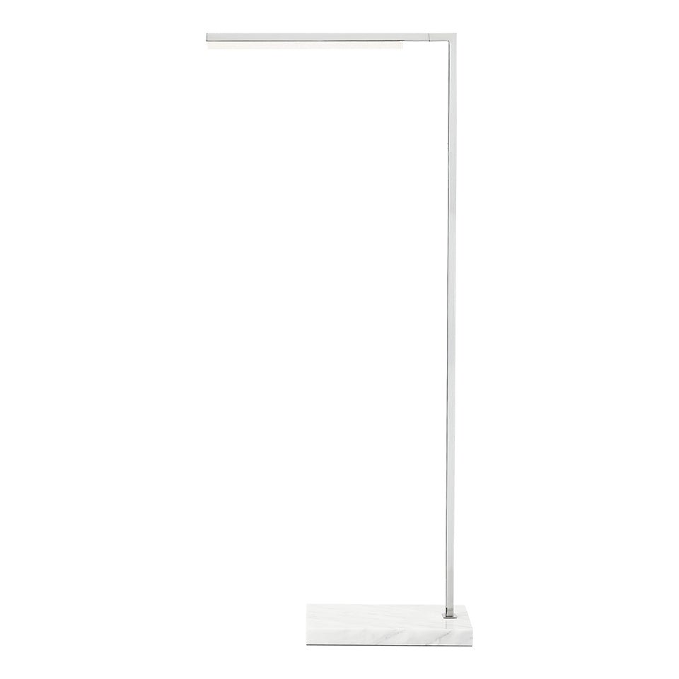 Lampe de plancher Klee - Laiton Naturel/Marbre Blanc by Tech Lighting | Luminaires & cie