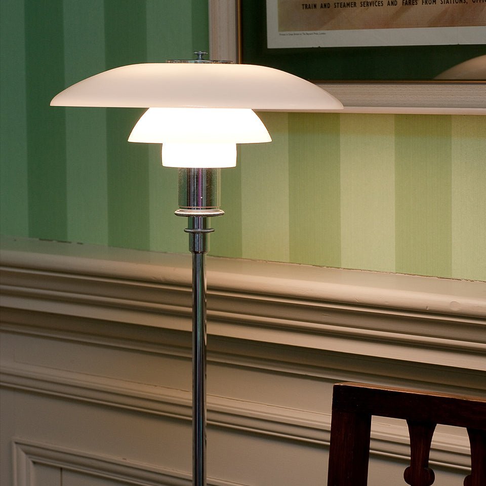 Lampe de plancher PH 3½ - 2½ - Noir métallisé by Louis Poulsen | Luminaires & cie