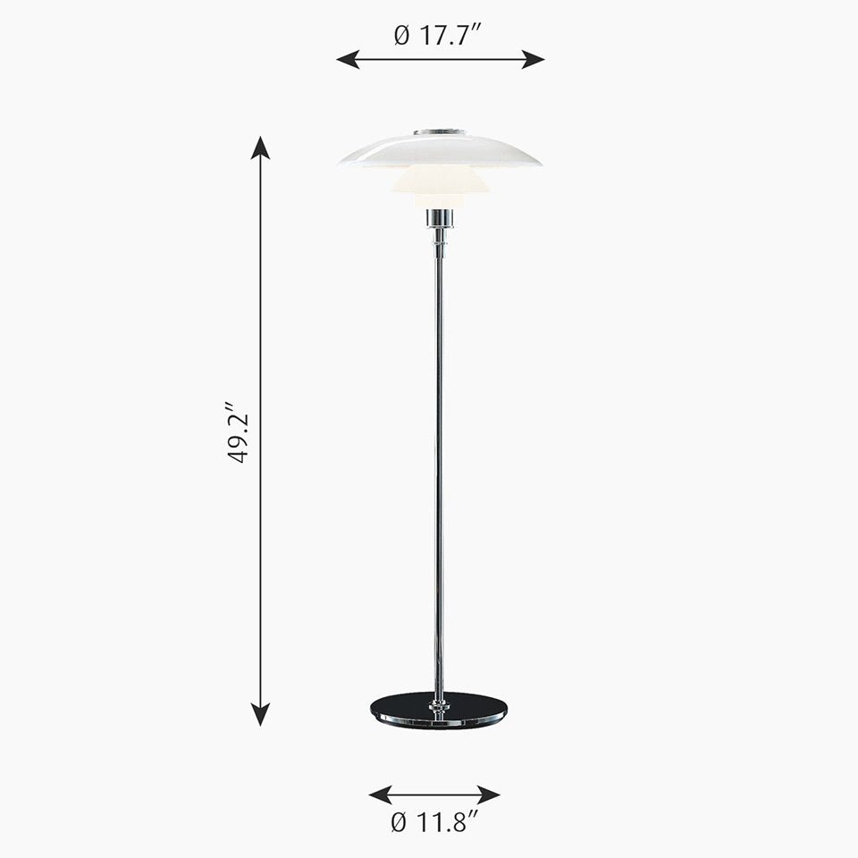 Lampe de plancher PH 4½ - 3½ - by Louis Poulsen | Luminaires & cie