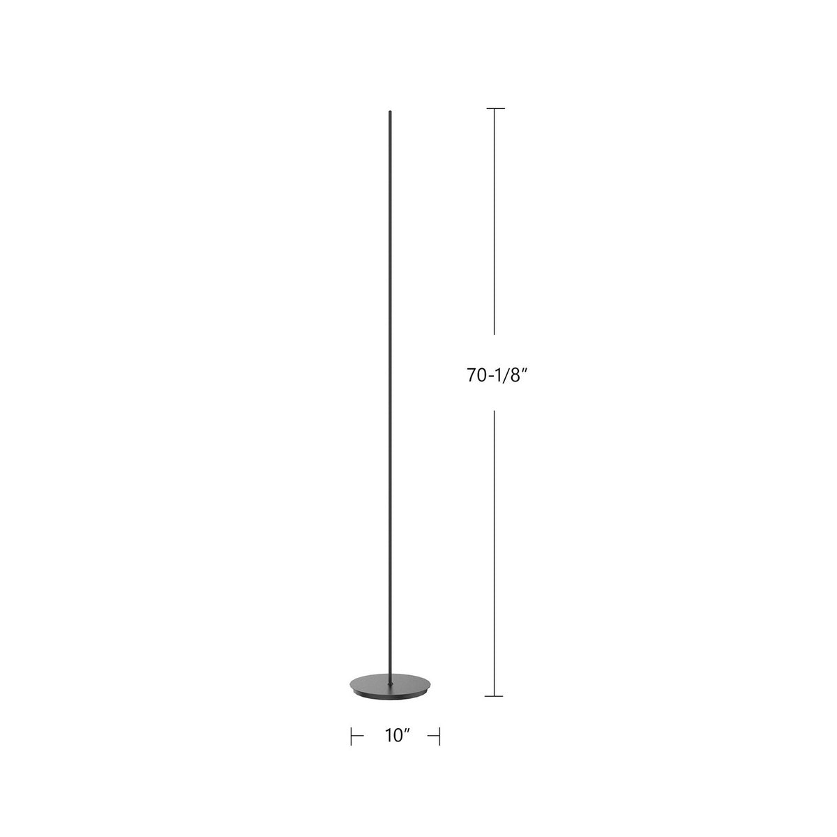 Torchère Reeds Noir – vue 2