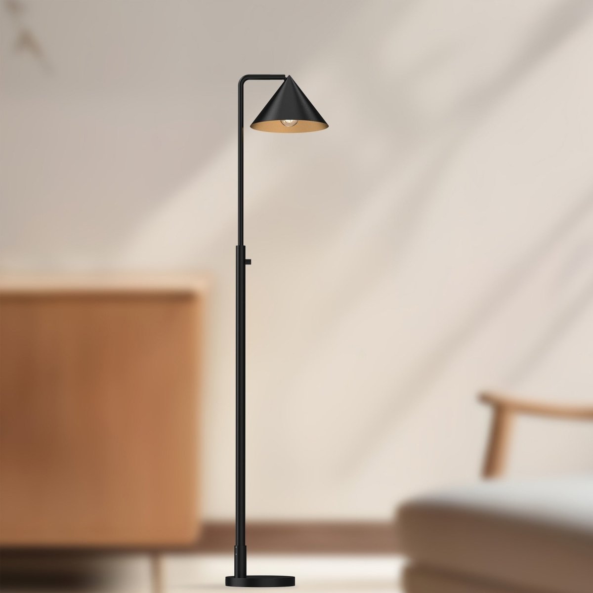 Lampe de plancher Remy - Noir mat by Alora Lighting | Luminaires & cie