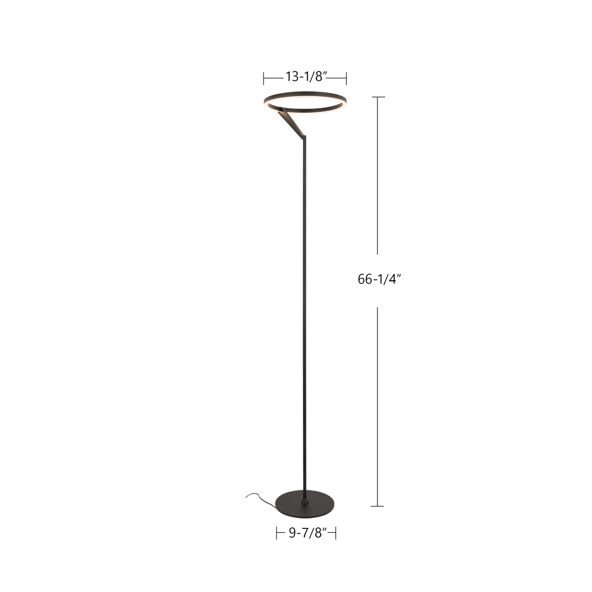 Lampe sur pied Roda Noir – vue 5
