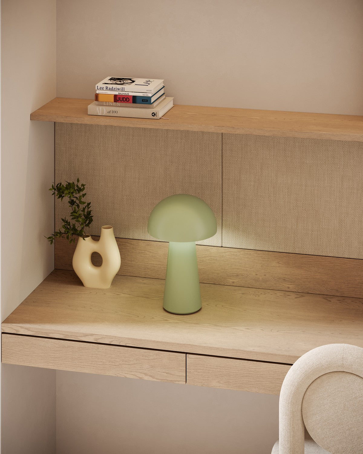 Lampe portable Asher Vert sauge – vue 4