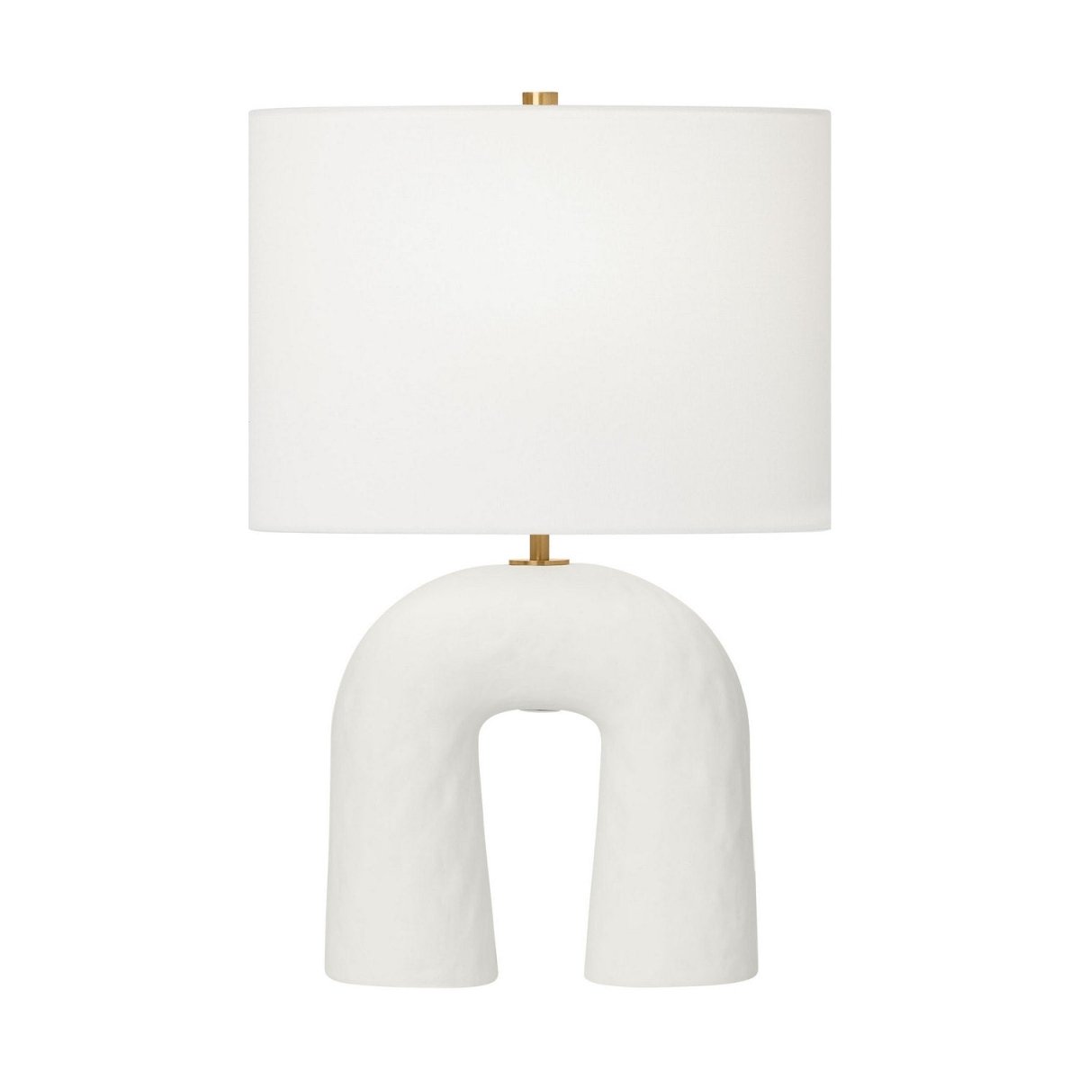 Lampe de table Aura - Céramique blanc mat by Visual Comfort Studio | Luminaires & cie