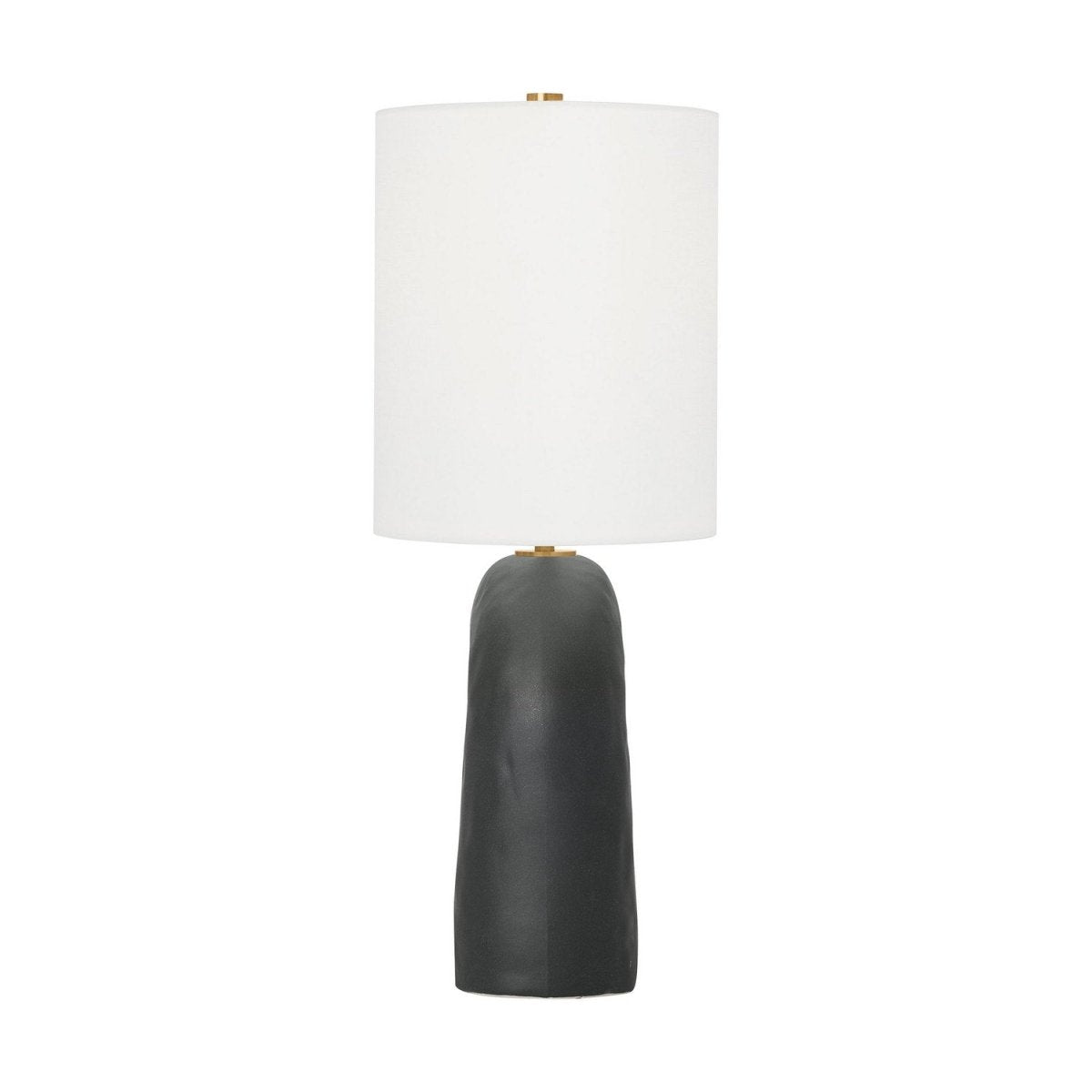 Lampe de table Aura - Céramique noire rugueuse by Visual Comfort Studio | Luminaires & cie