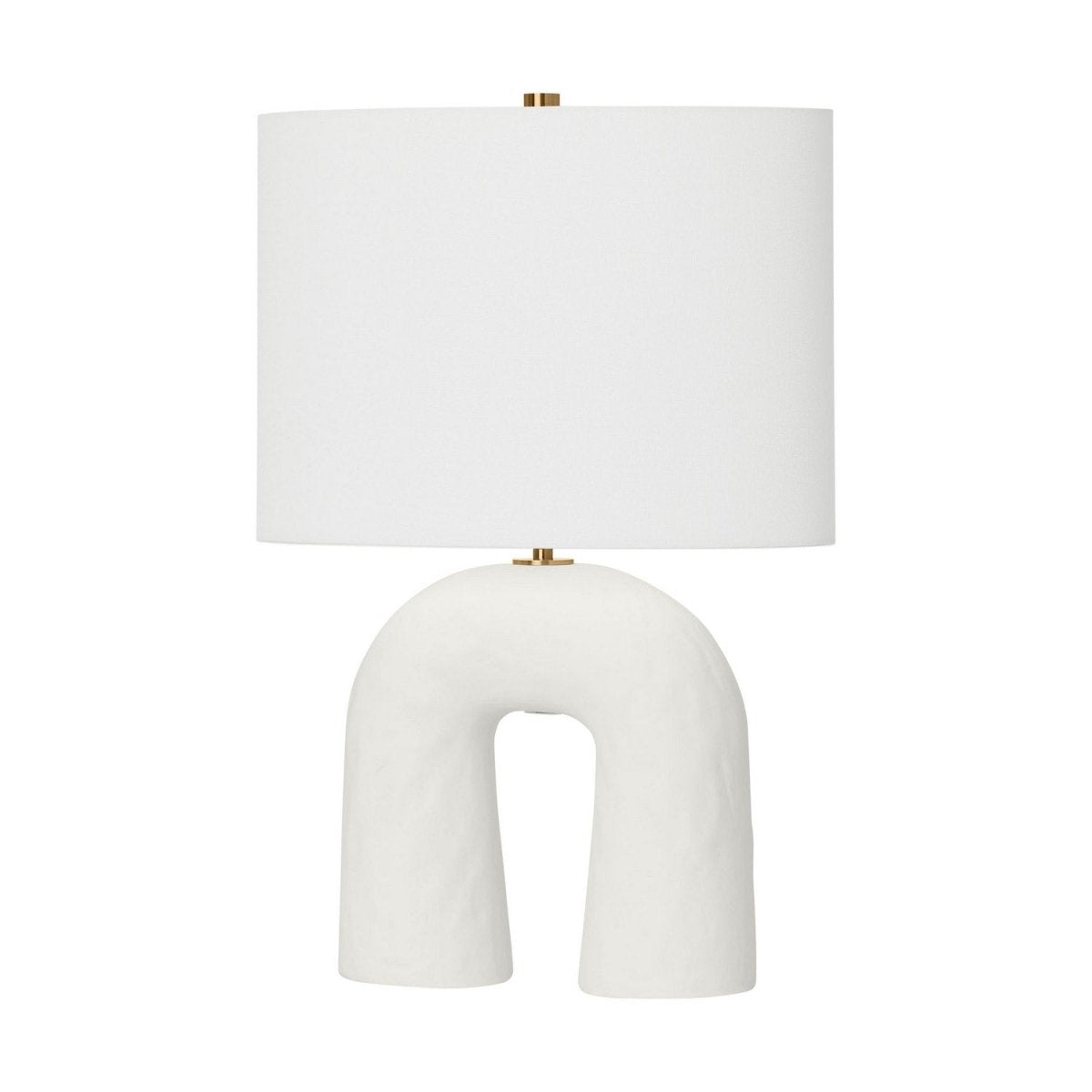 Lampe de table Aura - Céramique noire rugueuse by Visual Comfort Studio | Luminaires & cie